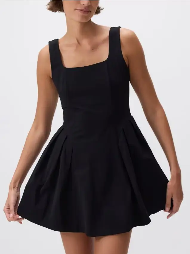 Vestito mini semplice - nero