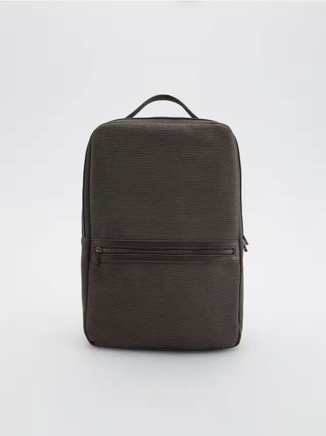 Zaino con manico - marrone scuro