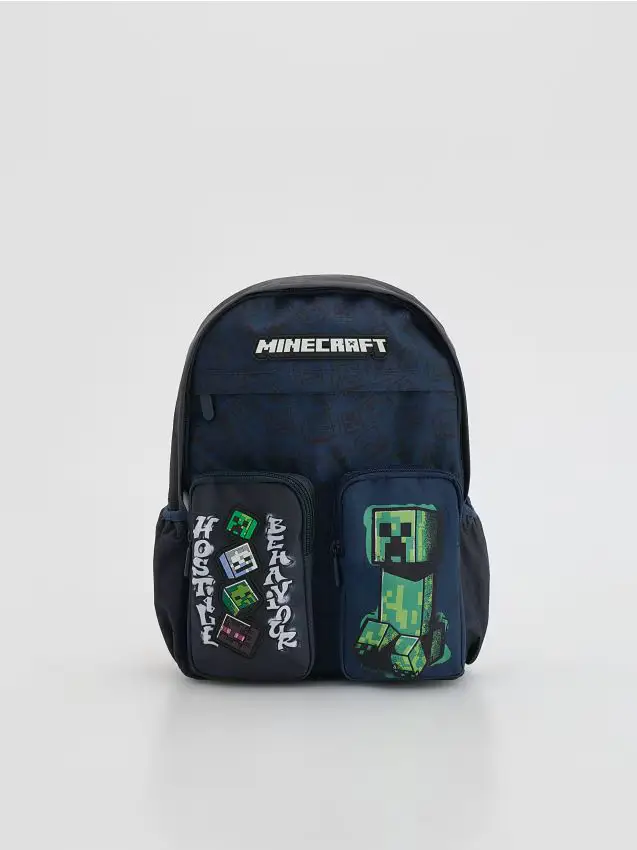Zaino Minecraft - blu scuro