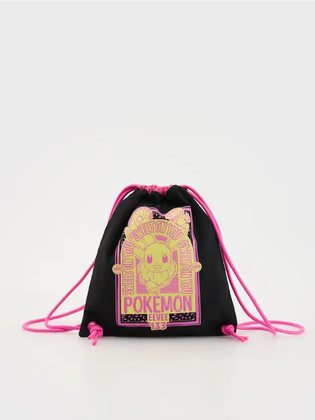 Zaino sacca Pokémon - nero