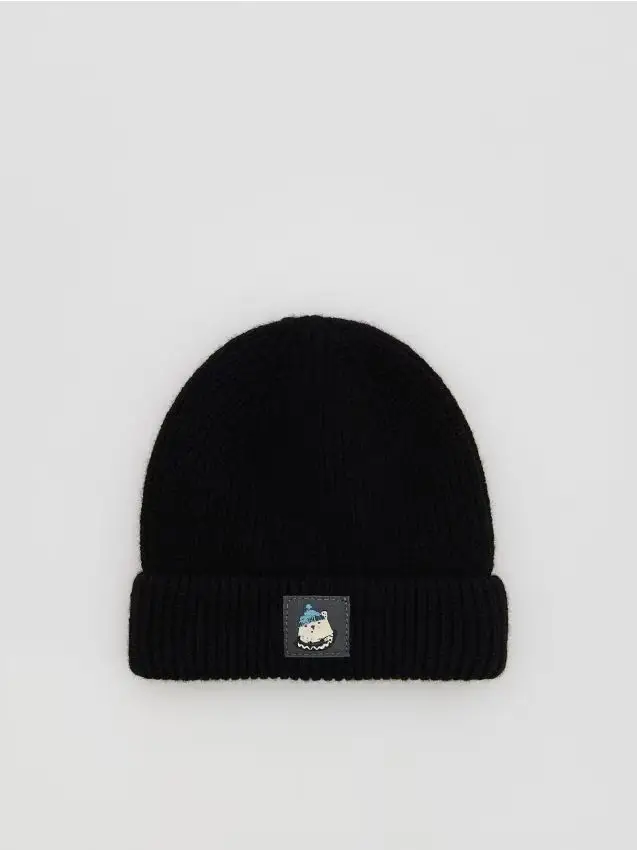Zuccotto in lana - nero