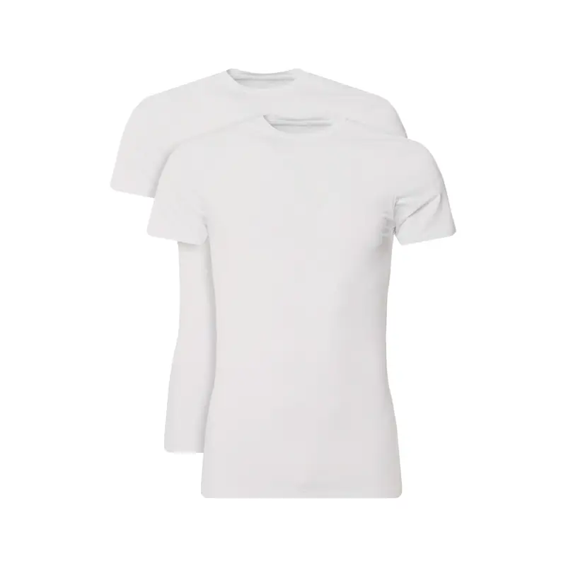 Set di 2 T-shirt 27040 2 Bianco Slim Fit