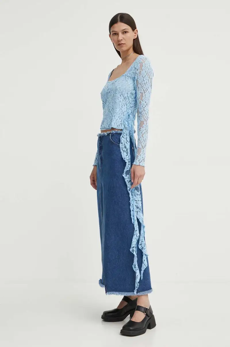 Résumé gonna di jeans BonnieRS colore blu navy 121911185 miniatura 2