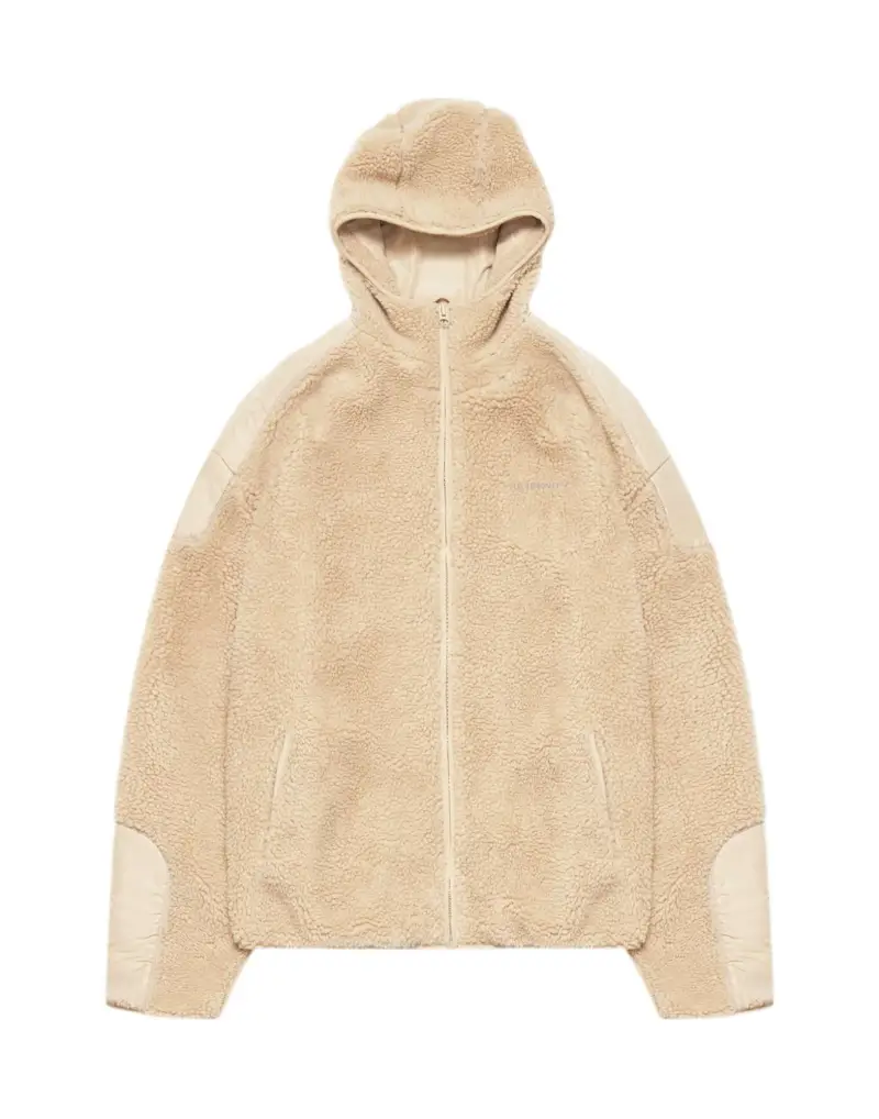 Bercy fleece jacket giacca invernale in pile con cappuccio - Sand S