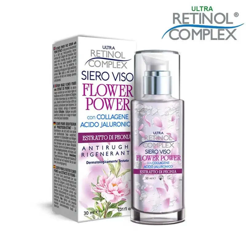 siero viso flower power con estratto di peonia 30 ml
