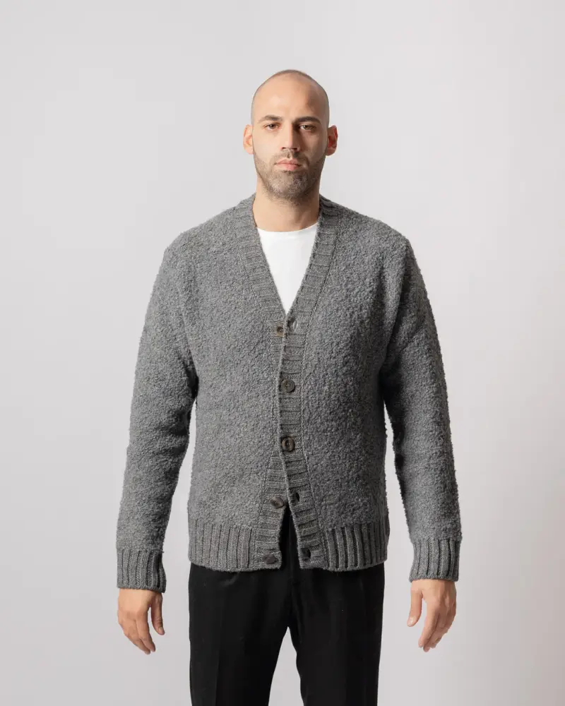 RETOIS Cardigan Grigio 2312522 miniatura 2