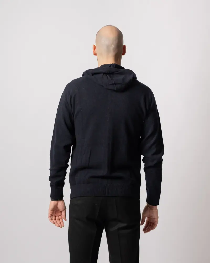 Felpa Full Zip Blu miniatura 3