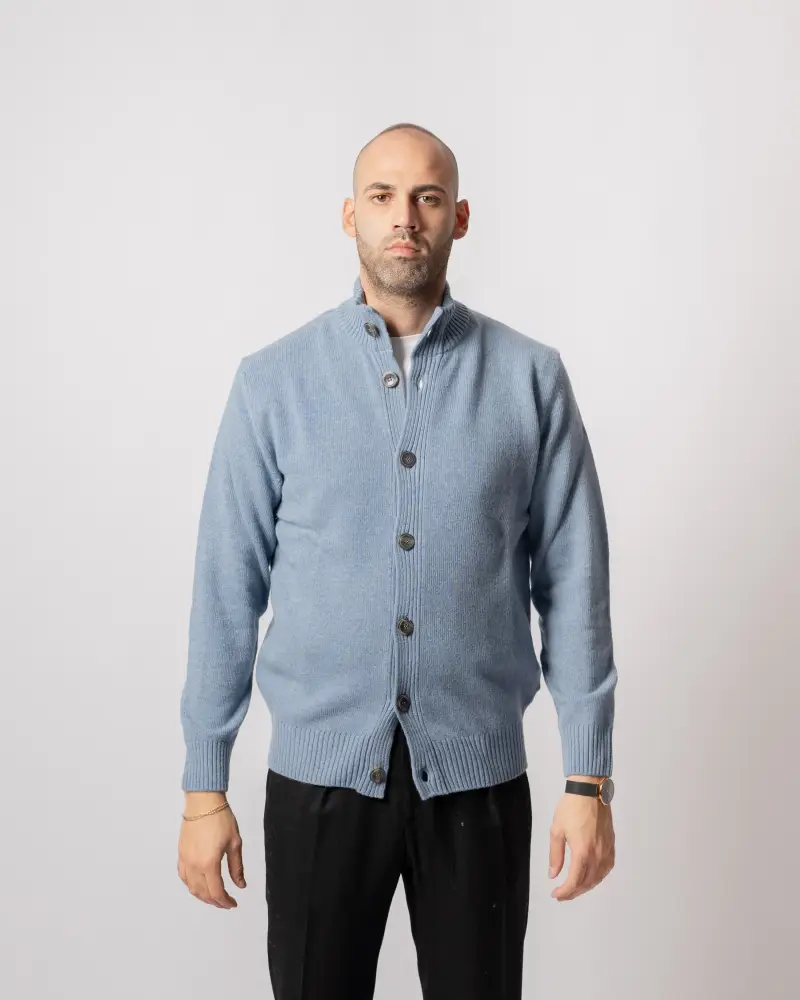 Giacca Bottoni Celeste