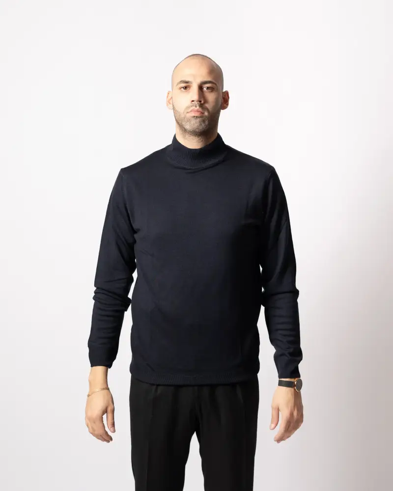 Lupetto Lana Merinos Blu