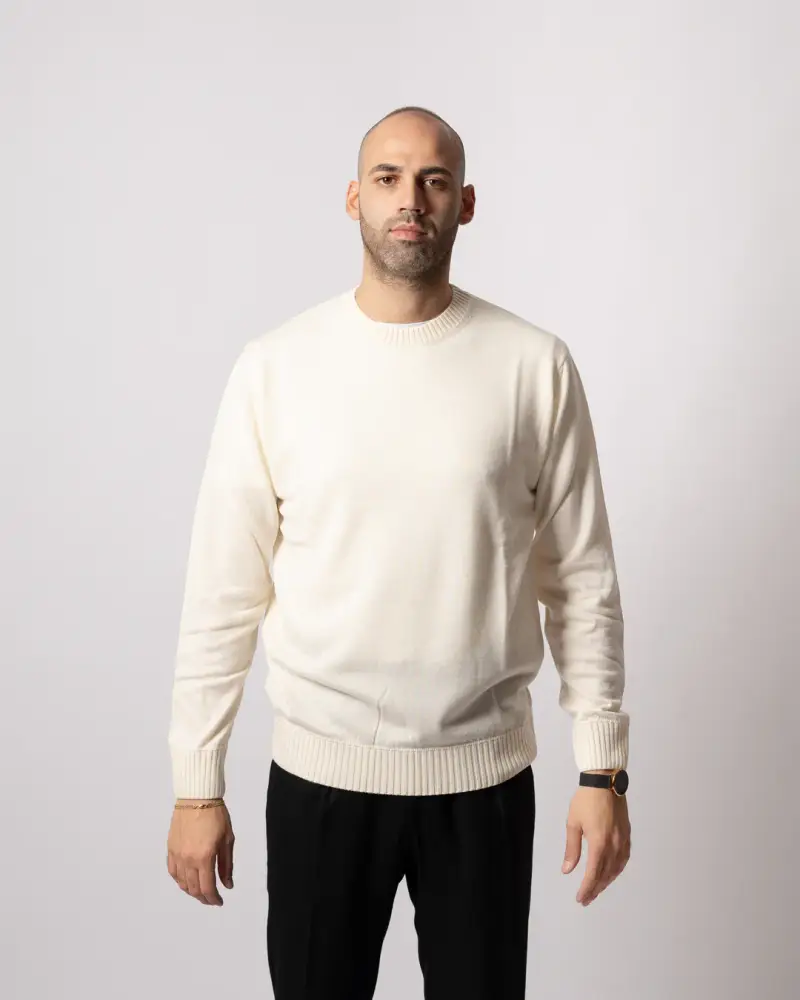 Maglia Lana Merinos Panna miniatura 2