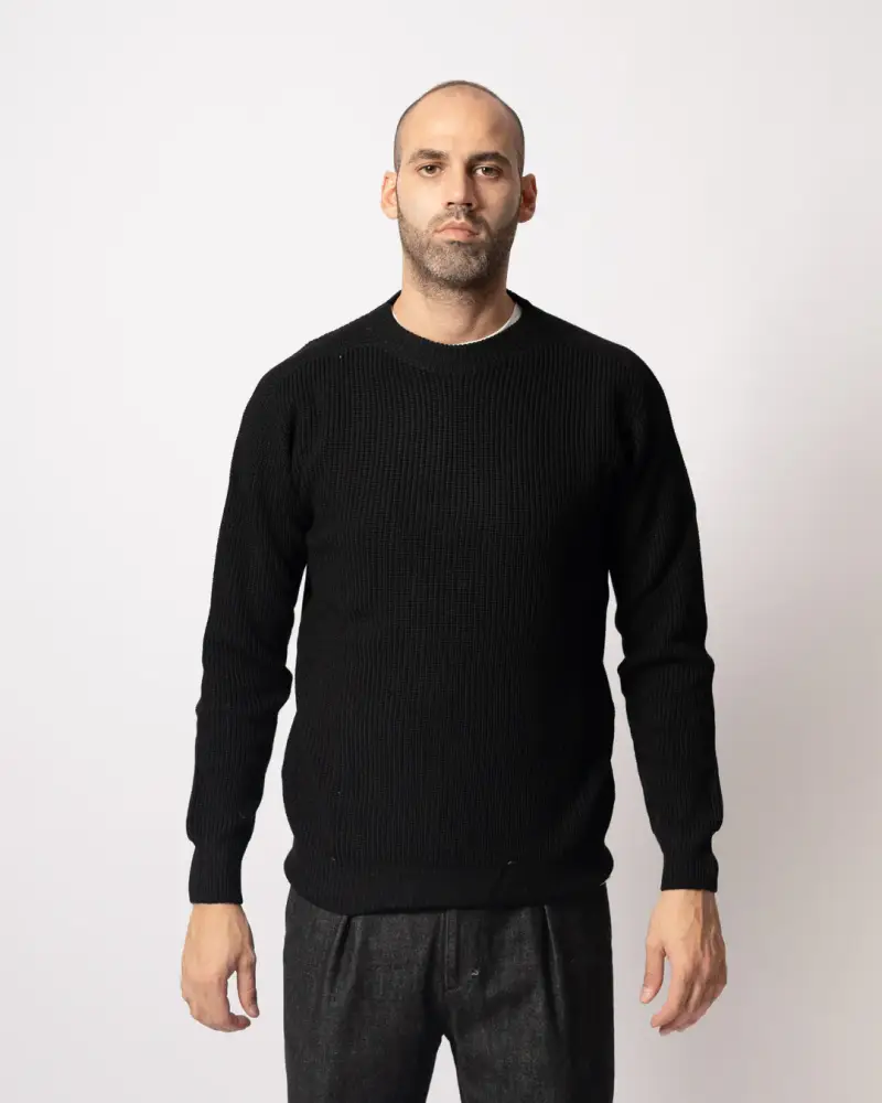 Maglia Raglan Coste Nero miniatura 2