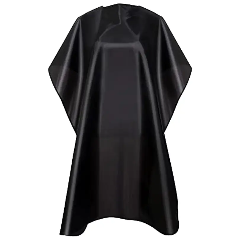 Retoo Mantella da parrucchiere professionale con chiusura con coulisse in nylon per donna Uomo Bambini Mantellina per taglio capelli taglia universale antispruzzo per taglio capelli miniatura 2