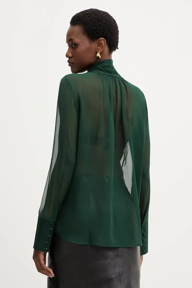 camicia in seta Suri Verde miniatura 3