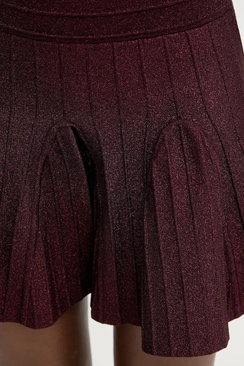 vestito Audrina colore granata PF24-9478 miniatura 5