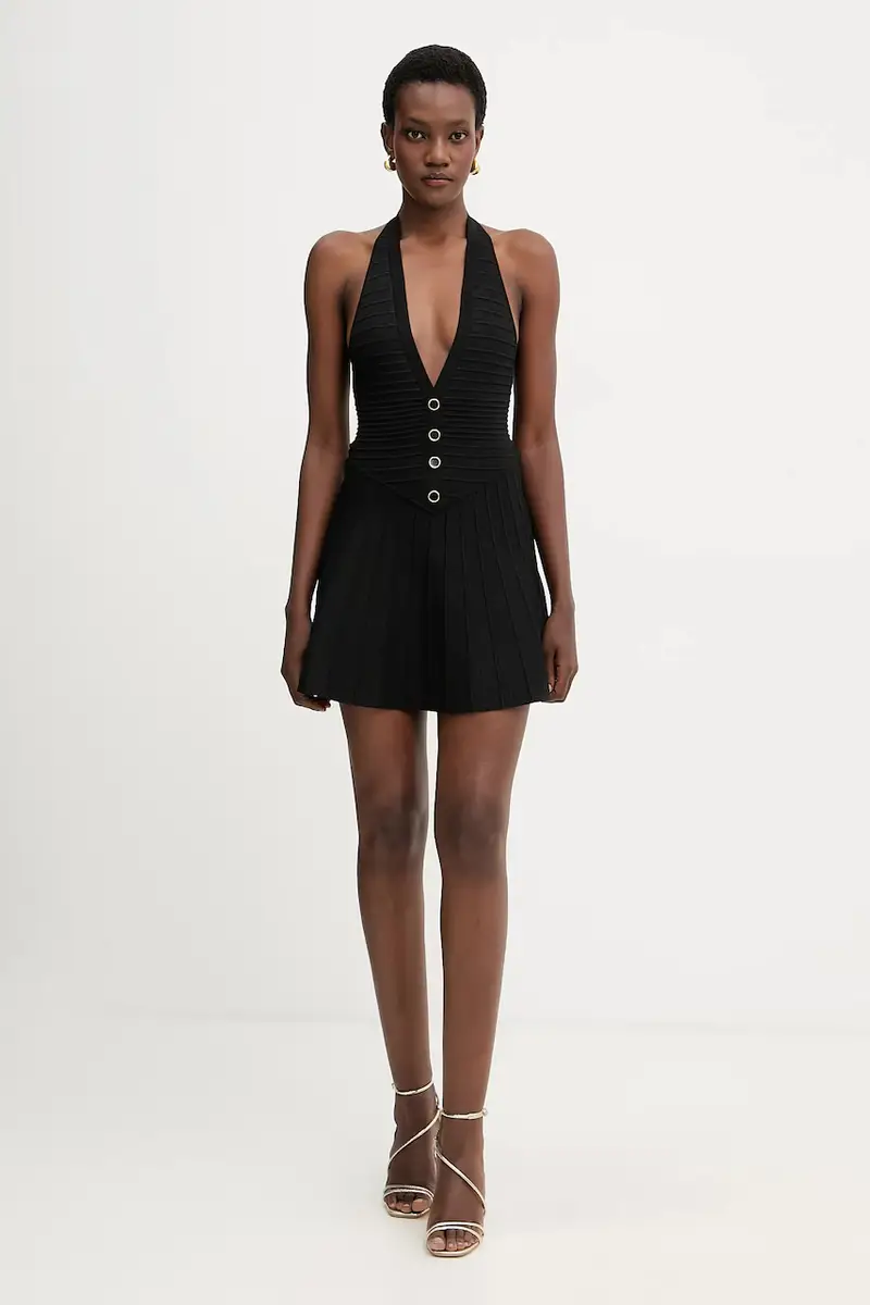 vestito Cinzia colore nero R-FW15-12048-17 miniatura 2