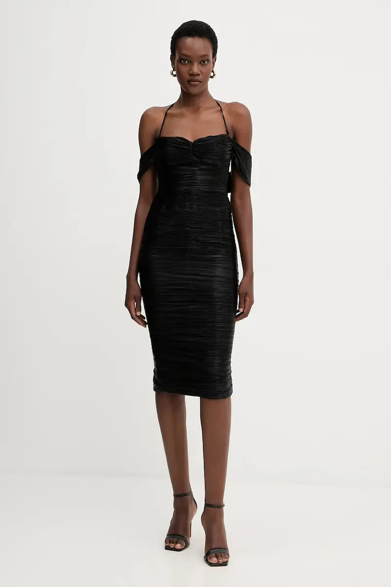 vestito Maelis colore nero R-FW25-12076-17 miniatura 2