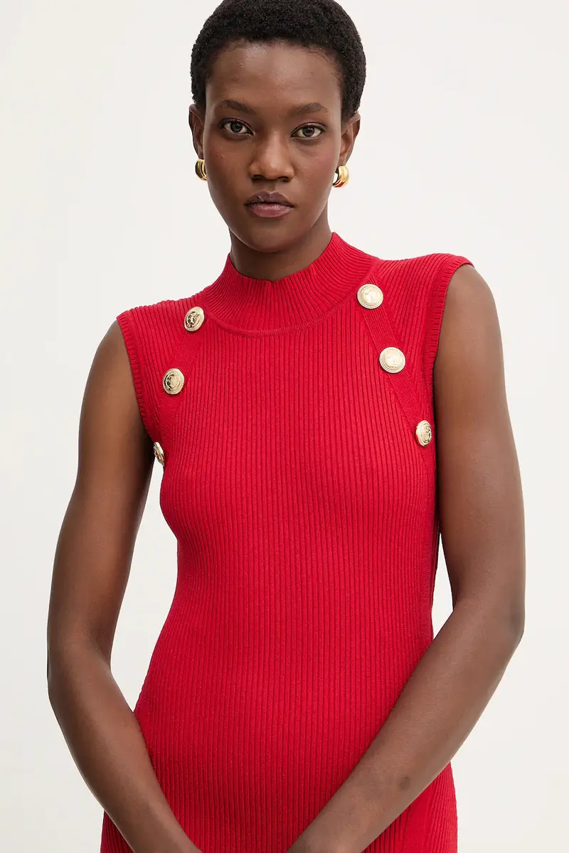 vestito Nunzia Rosso miniatura 4