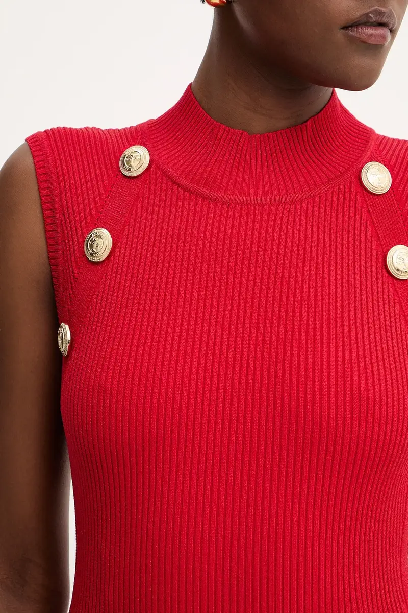 vestito Nunzia Rosso miniatura 5