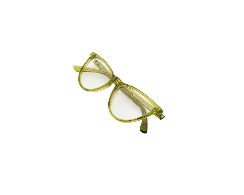 Retrosuperfuture Donna 6TG Numero 135 Mindless Montature da vista Acetato Giallo Cat Eye miniatura 2