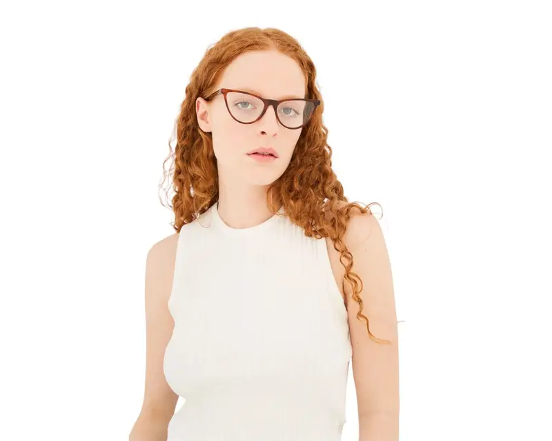 Retrosuperfuture Donna 7FU Numero 135 Havana Diverso Montature da vista Acetato Havana Cat Eye miniatura 3