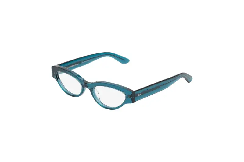 Donna BNG NUMERO 147 TEAL Montature da vista Acetato Blu Cat Eye