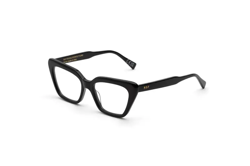 Retrosuperfuture Donna Q8H Numero 122 Black Montature da vista Acetato Nero  Cat Eye
