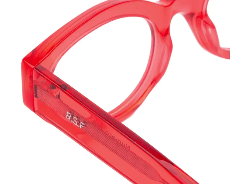 Retrosuperfuture Donna S2B Numero 124 Light red Montature da vista Acetato Rosso Cat Eye miniatura 2