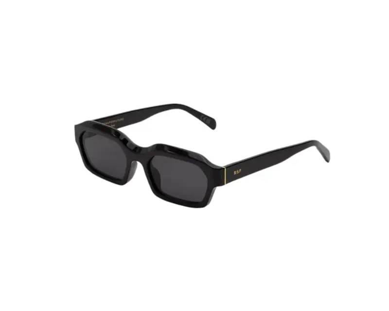 Retrosuperfuture Unisex 03P Boletus Black Occhiali da sole Acetato Nero Nero Squadrata Normale