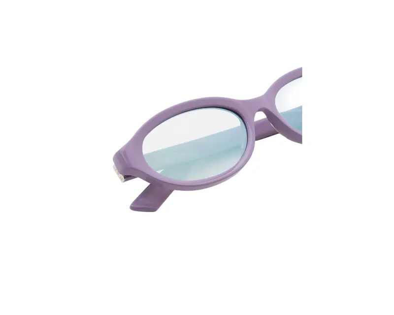 Retrosuperfuture Unisex 0HJ Parola Caramella Occhiali da sole Acetato Viola Argento Geometrica Normale Flash miniatura 2