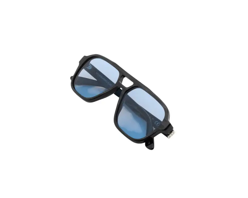 Retrosuperfuture Unisex 0JT Maneval Black Cat Occhiali da sole Acetato Nero Azzurro Squadrata Normale miniatura 2