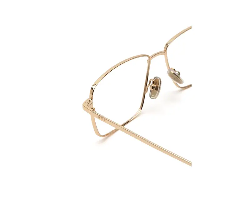 Retrosuperfuture Unisex 10D NUmero 139 Cremoso Montature da vista Metallo Oro Squadrata miniatura 2