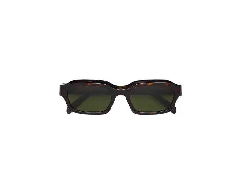 Retrosuperfuture Unisex 1KU Boletus 3627 Occhiali da sole Acetato Havana Verde Squadrata Normale miniatura 2