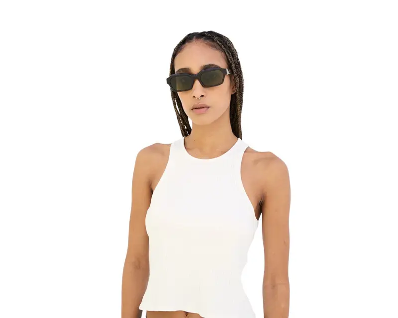 Retrosuperfuture Unisex 1KU Boletus 3627 Occhiali da sole Acetato Havana Verde Squadrata Normale miniatura 3