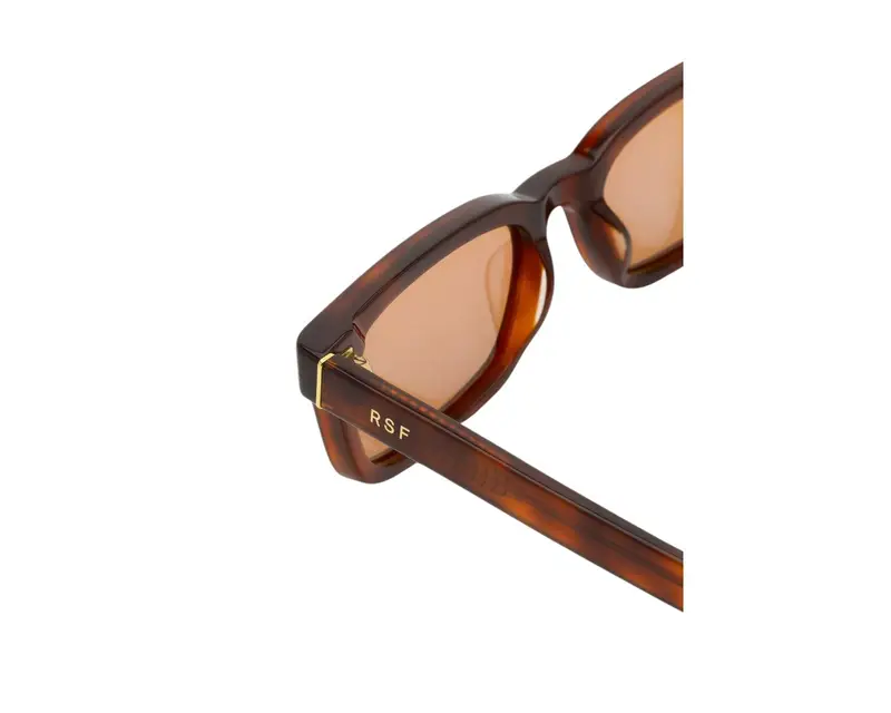 Retrosuperfuture Unisex 1RA Gesto Havana Occhiali da sole Acetato Havana Marrone Squadrata Normale miniatura 2