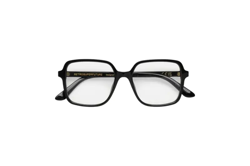 Unisex 21C NUMERO 149 NERO Montature da vista Acetato Nero Squadrata miniatura 2
