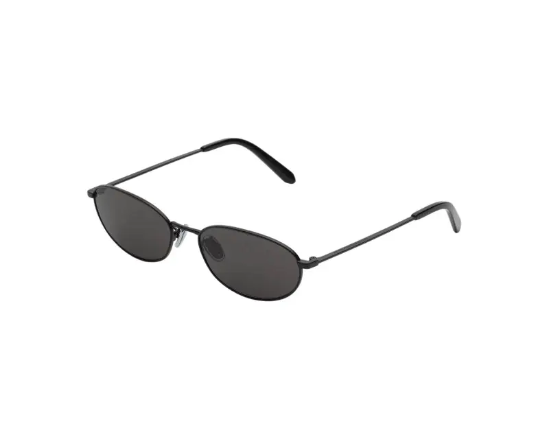 Unisex 2F2 UOVO NERO Occhiali da sole Metallo Nero Nero Geometrica Normale