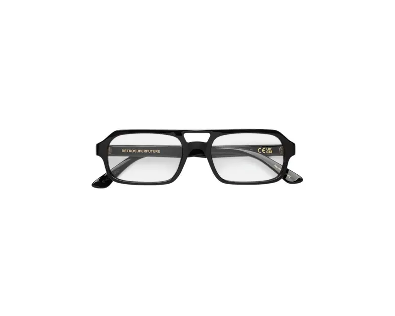 Retrosuperfuture Unisex 3HA Numero 128 Nero Montature da vista Acetato Nero miniatura 2