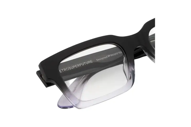 Unisex 3K2 NUMERO 144 NERO SFUMATO Montature da vista Acetato Nero Squadrata miniatura 3