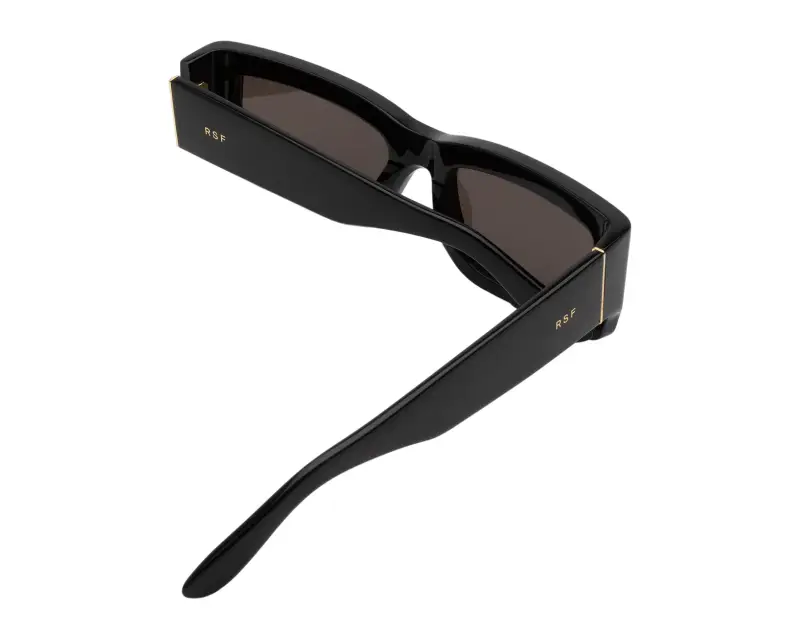 Unisex 47X NOTTE BLACK Occhiali da sole Acetato Nero Nero Squadrata Normale miniatura 3