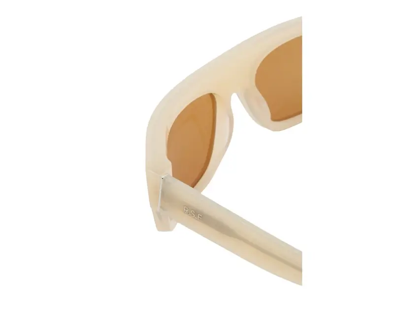 Retrosuperfuture Unisex 4B0 Zam Crema Occhiali da sole outlet Acetato Crema Marrone Normale miniatura 2