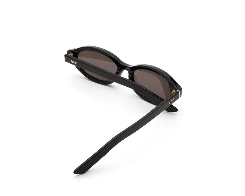 Retrosuperfuture Unisex 4FK Parola Black Occhiali da sole Acetato Nero Grigio Geometrica Normale miniatura 2