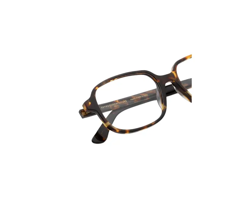 Retrosuperfuture Unisex 55L Numero 05 Burnt Havana Montature da vista Acetato Havana Squadrata miniatura 2