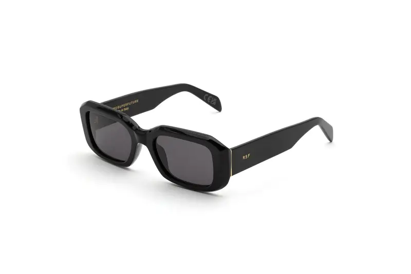 Retrosuperfuture Unisex 5IM Sagrado Black Occhiali da sole Acetato Nero Nero Squadrata Normale