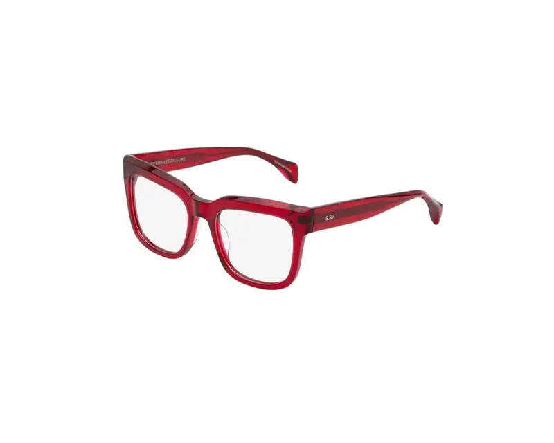 Retrosuperfuture Unisex 5M4 Numero 136 Rosso Montature da vista Acetato Rosso  Squadrata