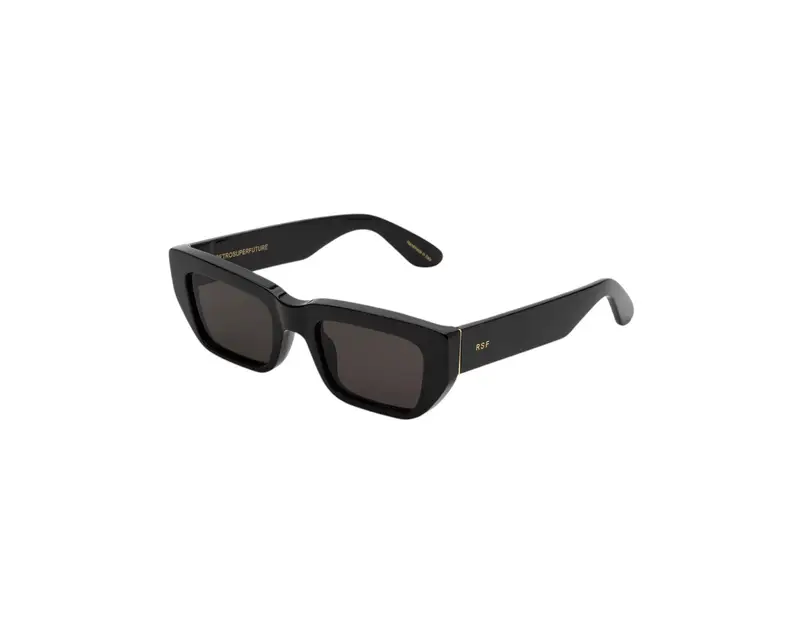 Retrosuperfuture Unisex 6ES RA Black Occhiali da sole outlet Acetato Nero Nero Squadrata Normale