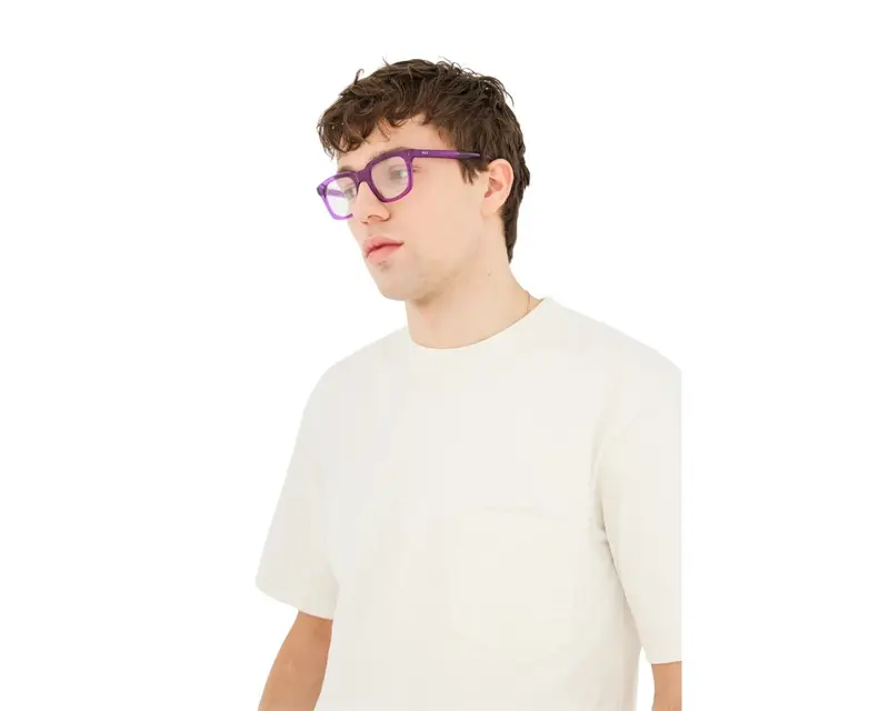 Retrosuperfuture Unisex 6QK Numero 132 Viola Montature da vista Acetato Viola Squadrata miniatura 3