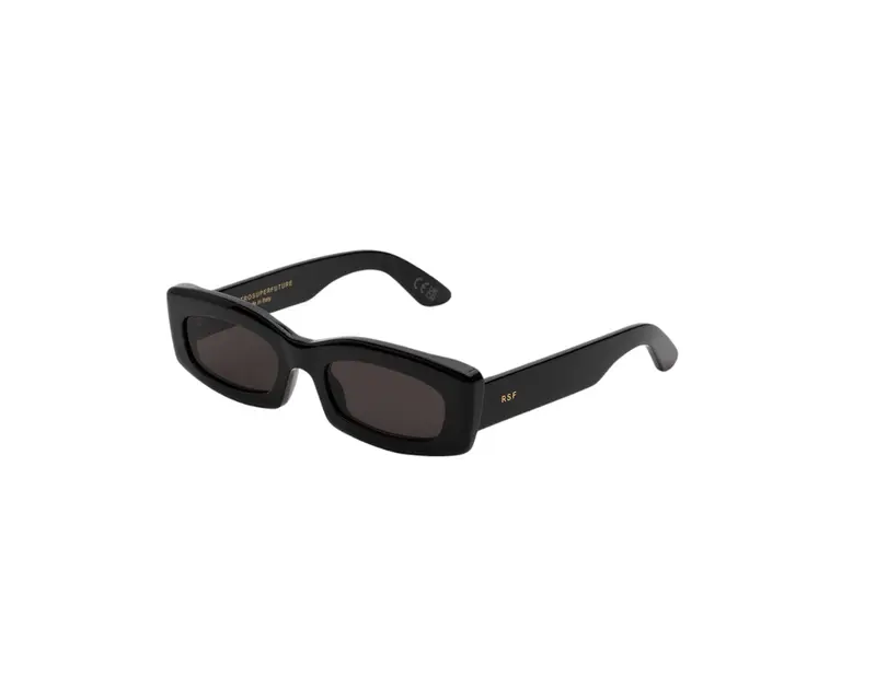 Retrosuperfuture Unisex 8E6 Zaga Black Occhiali da sole Acetato Nero Nero Squadrata Normale