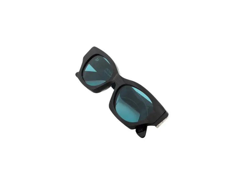 Retrosuperfuture Unisex 8FH Tono Fiammato Nero Occhiali da sole Acetato Nero Turchese Cat Eye Normale miniatura 2
