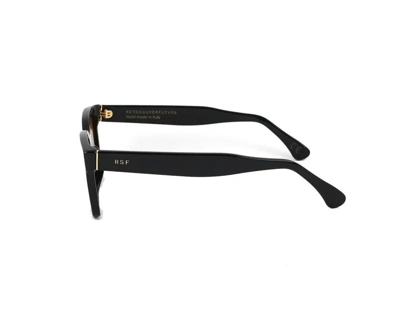 Retrosuperfuture Unisex 9I2 America Refined black Occhiali da sole Acetato Nero Marrone Squadrata miniatura 2