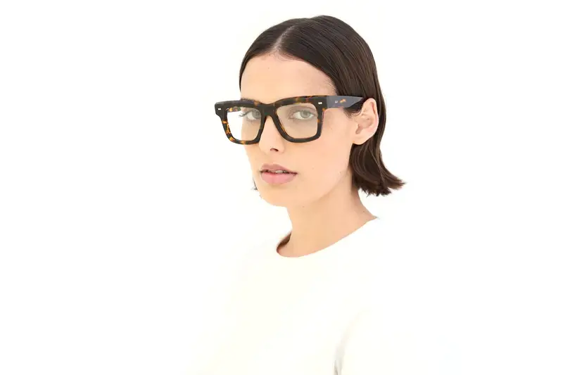 Retrosuperfuture Unisex A0M Numero 116 Havana Montature da vista Acetato Havana Squadrata miniatura 3